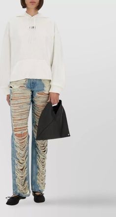Maison Margiela cotton logo-print hoodie