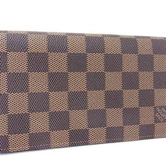 Louis Vuitton Damier Brown Damier Canvas Ebene Long Wallet (Bi-Fold) (Pre-Owned)