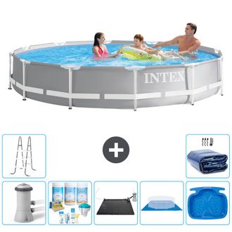Intex Piscina Prism Frame Redonda - 366x76 Cm - 8-piezas S20574