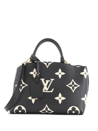Louis Vuitton Petit Palais Handbag Bicolor Monogram Empreinte Giant satchel - Black