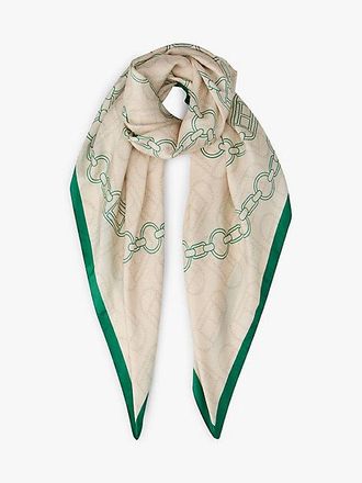 Tommy Hilfiger Woven Chain Pure Silk Scarf