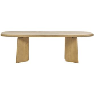 Miliboo Tavolino rettangolare in legno massello di mango L120 cm SOTA