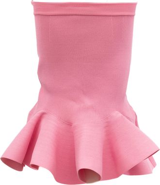 Alexander McQueen Ruffled Hem Tank Top - Pink