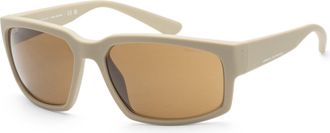 A|X Armani Exchange Mens 61mm Matte Beige Sunglasses