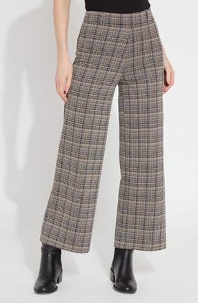 Lyss&eacute; Erin Wide Leg Ponte Pants in Opposites Attract Plaid at Nordstrom Rack, Size 3 X
