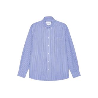 Les Deux Casual Shirts, male, Blue, Size: XL Kent Stripe Poplin Shirt