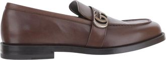 Gucci Dark Brown Logo Loafers