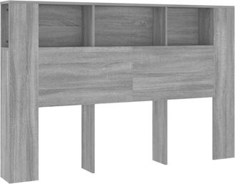 vidaXL Mueble cabecero gris Sonoma 160x18,5x104,5 cm vidaXL