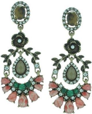 Olivia Welles Gala Ready Chandelier Earrings in Gold /Multi at Nordstrom Rack