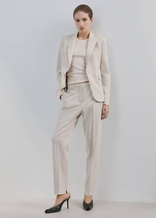 Mango Blazer completo avvitato grigio chiaro/pastello - Donna - 36 - MANGO