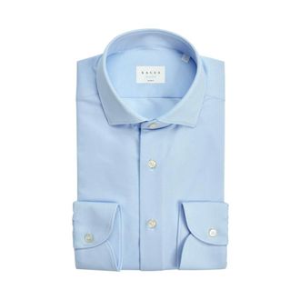 Xacus Formal Shirts - Heren - Zakelijke Overhemden - Blauw - 4XL - Overhemden