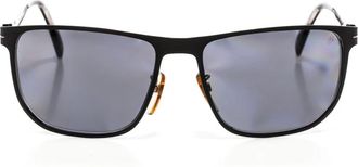 Eyewear by David Beckham Klassieke vierkante metalen zonnebril - Heren - Zonnebrillen - Zwart - ONE Size - Accessoires
