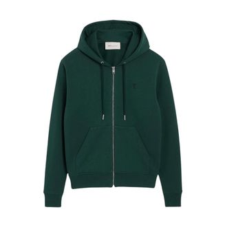 Ami Hoodies & sweatvesten, Heren, Groen, M, Katoen, Quota Hoodie