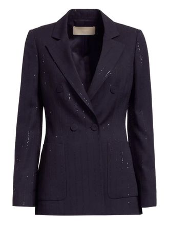 Elie Saab Blazer gessato - Nero
