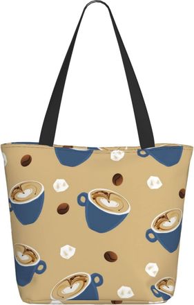 AOOEDM Coffee Themed Ladies Shopping Bag 13x11x7in.The Perfect ValentineS Day Gift.It Is The Best ValentineS Day Gift For Mom, Daughter, Wife,Etc