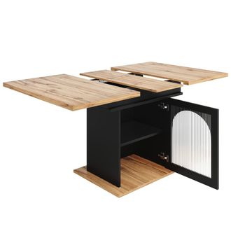 Urban Meuble Mesa de comedor extensible efecto madera con almacenaje