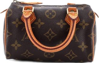Louis Vuitton Speedy Mini HL Handbag Monogram Canvas satchel - Bruin