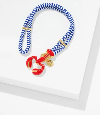 Talbots Lobster Catch Bracelet - Catalina Blue/Gold - 001 Talbots