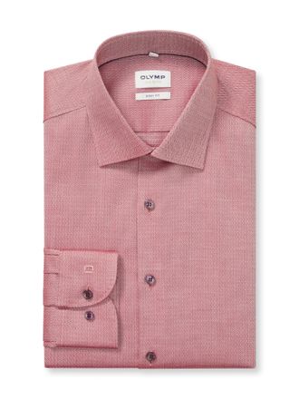Olymp Langarmhemd »Level 5« body fit, New York Kentkragen, fein gemustert, Businesshemd