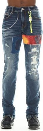 Cult of Individuality Rocker Rip & Repair Slim Fit Jeans in Sawyer at Nordstrom Rack, Size 42