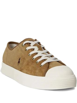 Polo Ralph Lauren suede logo detail sneakers - Neutrals
