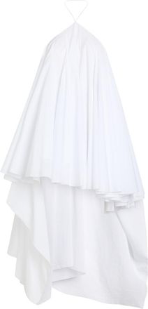 Jacquemus La Triangle Courte Asymmetric Cotton-blend Mini Dress - White - 34 (UK6 / XS)