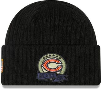 New Era Chicago Bears C 2022 NFL Salute to Service Winter Hat Black