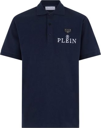 Philipp Plein Polo T-Shirt Plein R - Heren - Polos - Blauw - L - Tops