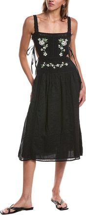 For Love & Lemons Jolene Embroidered Midi Dress