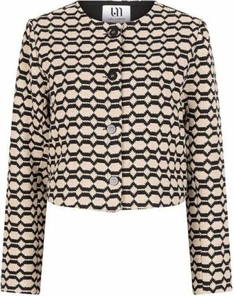 Lofty Manner Dames, Jassen, Beige, Maat: XS Leer