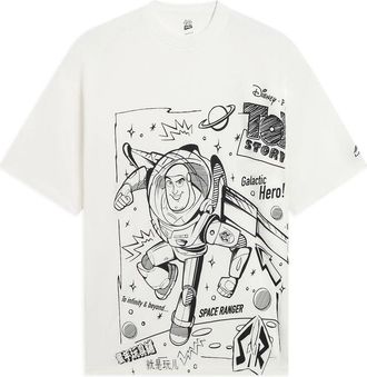 Li-Ning x Disney Toy Story Graphic Loose Fit T-shirt White AHSS703-2