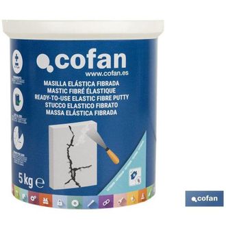cofan Masilla El&aacute;stica Fibrada Para Exterior 5 Kg