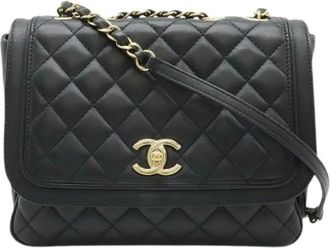Chanel Pre-owned Matelasse Lambskin Shoulder Bag - - Pre-owned - Donna - Nero - ONE SIZE