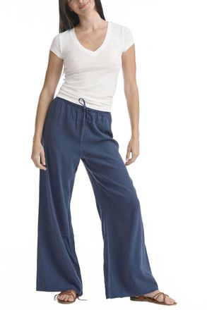 Splendid Womens Draw String Pant In Blue