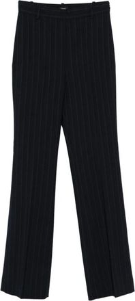 Pinko Pita Broek - Dames - Wijde Broeken - Blauw - L - Wol - Broeken