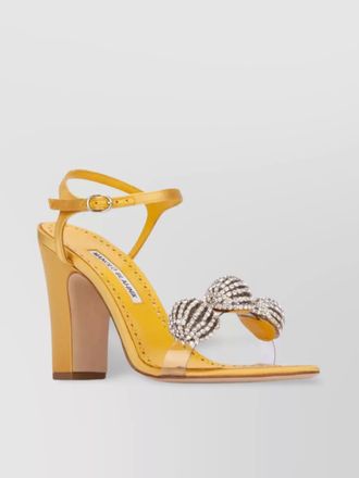 Manolo Blahnik satin sandals