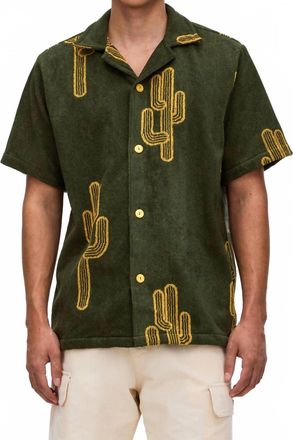 OAS Mens Cuba Terry Shirt In Mezcal