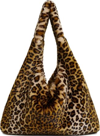 Essentiel Borsa shopper con stampa - Marrone