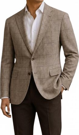 Jack Victor Classy Sport Coat In Brown