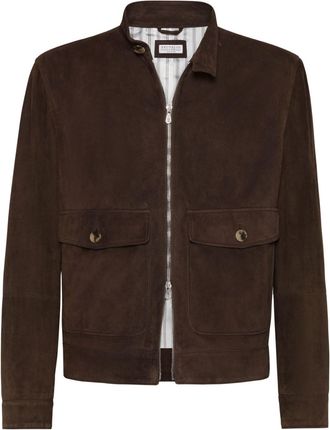 Brunello Cucinelli suede jacket - Brown