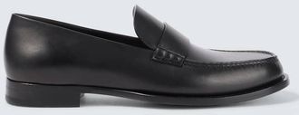 The Row Novus leather loafers