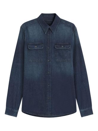 BOSS double-pocket denim shirt - men - Cotton - S - Blue