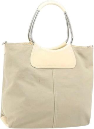 Prada Pre-owned Tote Bags, female, Beige, Size: ONE SIZE Pre-owned Vintage Tote Bag