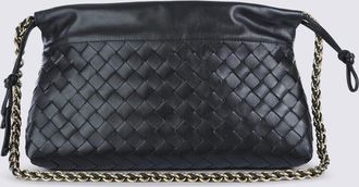 Bottega Veneta Black Leather Pouch