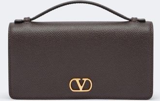 Valentino Garavani VLogo Signature Mini leather wallet on chain