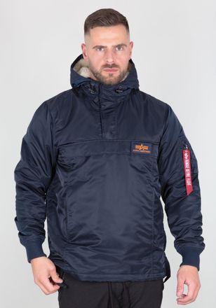 Alpha Industries Anorak ALPHA INDUSTRIES HPO Anorak, Herren, Gr. XS, blau (rep.blau), Obermaterial: 100% Nylon, Futter: 100% Nylon, Jacken Anorak