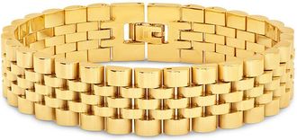 Sterling Forever CommentSold Chunky Watch Band Chain Bracelet