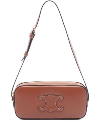 Celine Borsa a spalla Cuir Triomphe Camera mini anni 2010 - Marrone