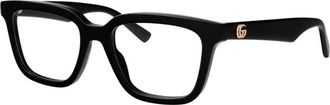 Gucci Square Optisch Montuur - Dames - Brillen - Zwart - 51 MM - Accessoires