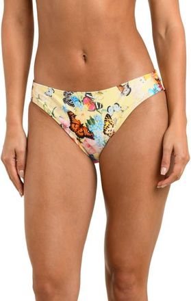 L'agence Nicole Garden Bikini Bottoms in Yellow Multi at Nordstrom, Size X-Small
